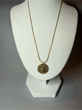 Gold-Tone Medallion Pendant Necklace - Women Jewelry